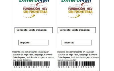 Cupón colaboración con HCV Sin Fronteras desde Argentina para la lucha contra las Hepatitis