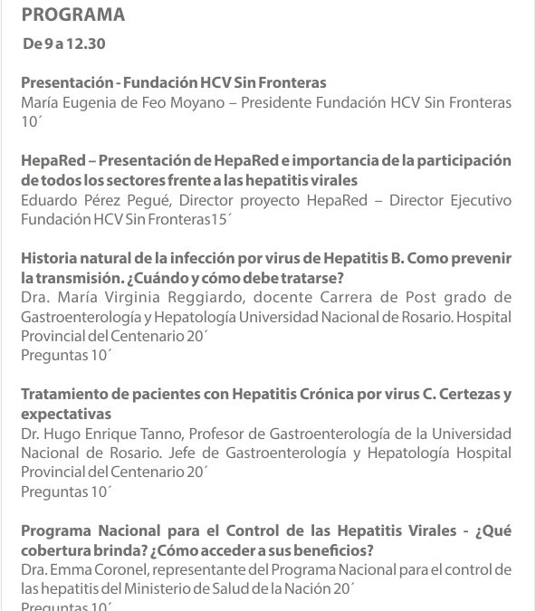 Juntos frente a las hepatitis, Jornada de capacitación en Rosario