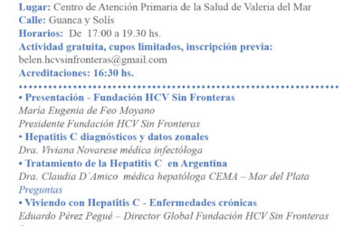 Costa Atlantica charla gratuita sobre Hepatitis Virales