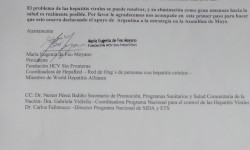 2HCV Sin Fronteras ARG- solicitud apoyo Ministro Salud Asamblea Salud 2016