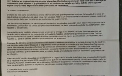 Personas con hepatitis C sin medicación en Argentina