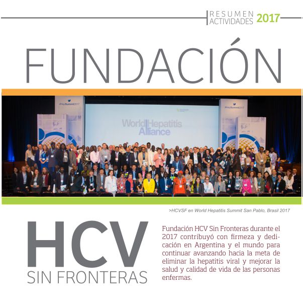 Fundación HCV Sin Fronteras. Resumen de actividades 2017