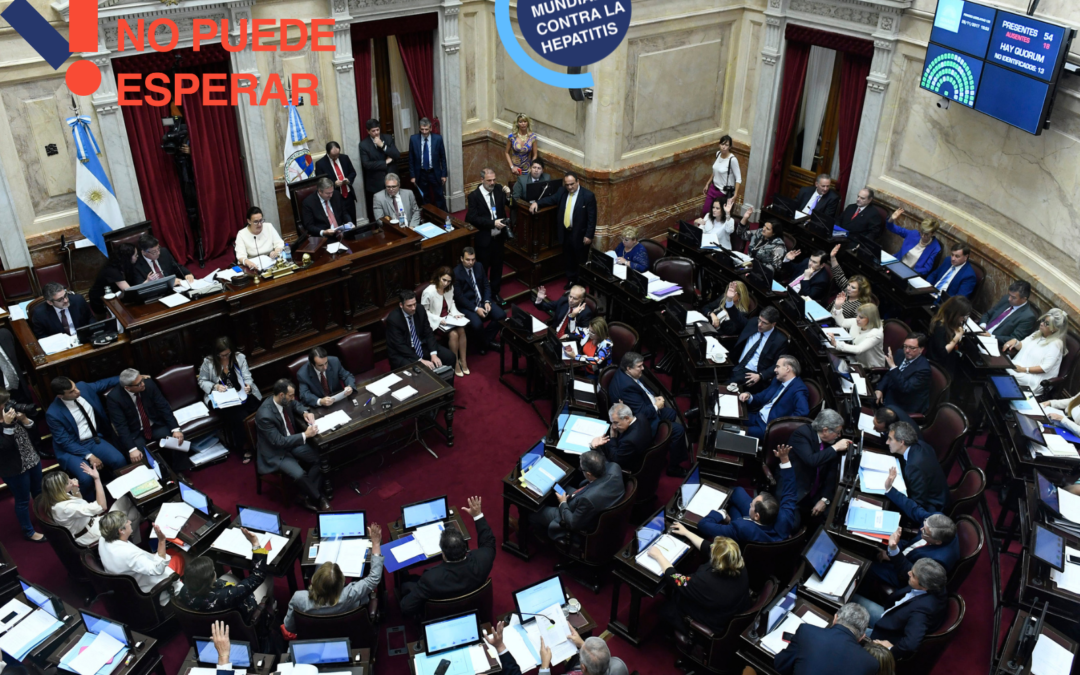 Desde el año 2014 el Senado argentino adhiere al Día Mundial de la Hepatitis